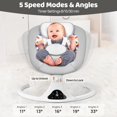 thumbnail image 4 of Baby Swing Feitiong Bluetooth con mando a distancia de 9 kg, color gris, 4 of 6