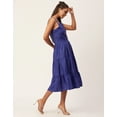 thumbnail image 2 of Moomaya Solid Sleeveless Tiered Dress, Strap Dress Summer Midi Rayon Dresses, 2 of 8