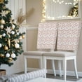 thumbnail image 3 of Christmas Candy Cane Chair Covers Set of 8 Striped Candy Winter Abstract Chair Back Covers Stretch Removable Washable Slipcovers Protector for Dining Room Kitchen Party Decor, 3 of 5