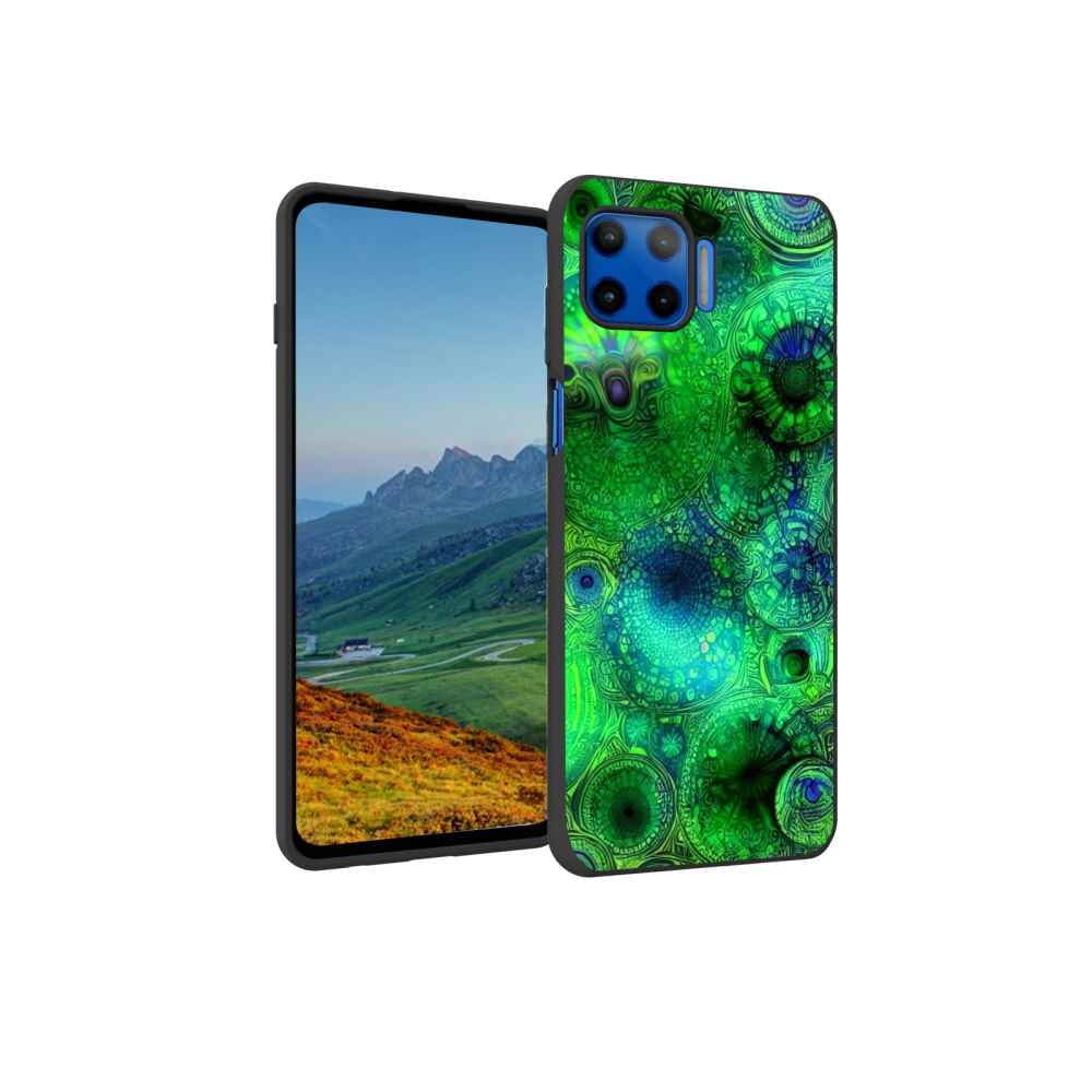 Compatible With Moto One 5G UW Phone Case Psychedelic Trippy Visuals compatible-with-moto-one-5g-uw-phone-case-psychedelic-trippy-visuals