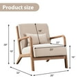 thumbnail image 6 of Bonzy Home Mid Century Modern Accent Chair, Beige, 6 of 7
