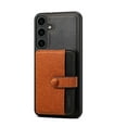 thumbnail image 3 of for Galaxy S23 Wallet Case with ID Card Holder [RFID Blocking] Premium PU Leather Kickstand Magnetic Clasp Shockproof Back Flip Credit Card Slots Phone Case For Samsung Galaxy S23,Brown, 3 of 11