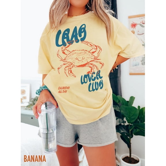 Crab Shirt, Food Tshirt, Retro Graphic Tee, Summer Shirt, Foodie T Shirt, Vintage Aesthetic, Crab Lover, Crabs T-Shirt, Seafood Tee, Unisex