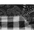 thumbnail image 6 of oneOone Rayon Black Fabric Block Fabric For Sewing Printed Craft Fabric By The Yard 56 Inch Wide, 6 of 8