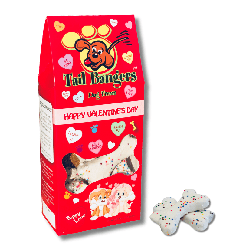 Tail Bangers Valentine's Day Variety Pack Peanut Butter & Honey Crunchy Dog Treat, 3 count