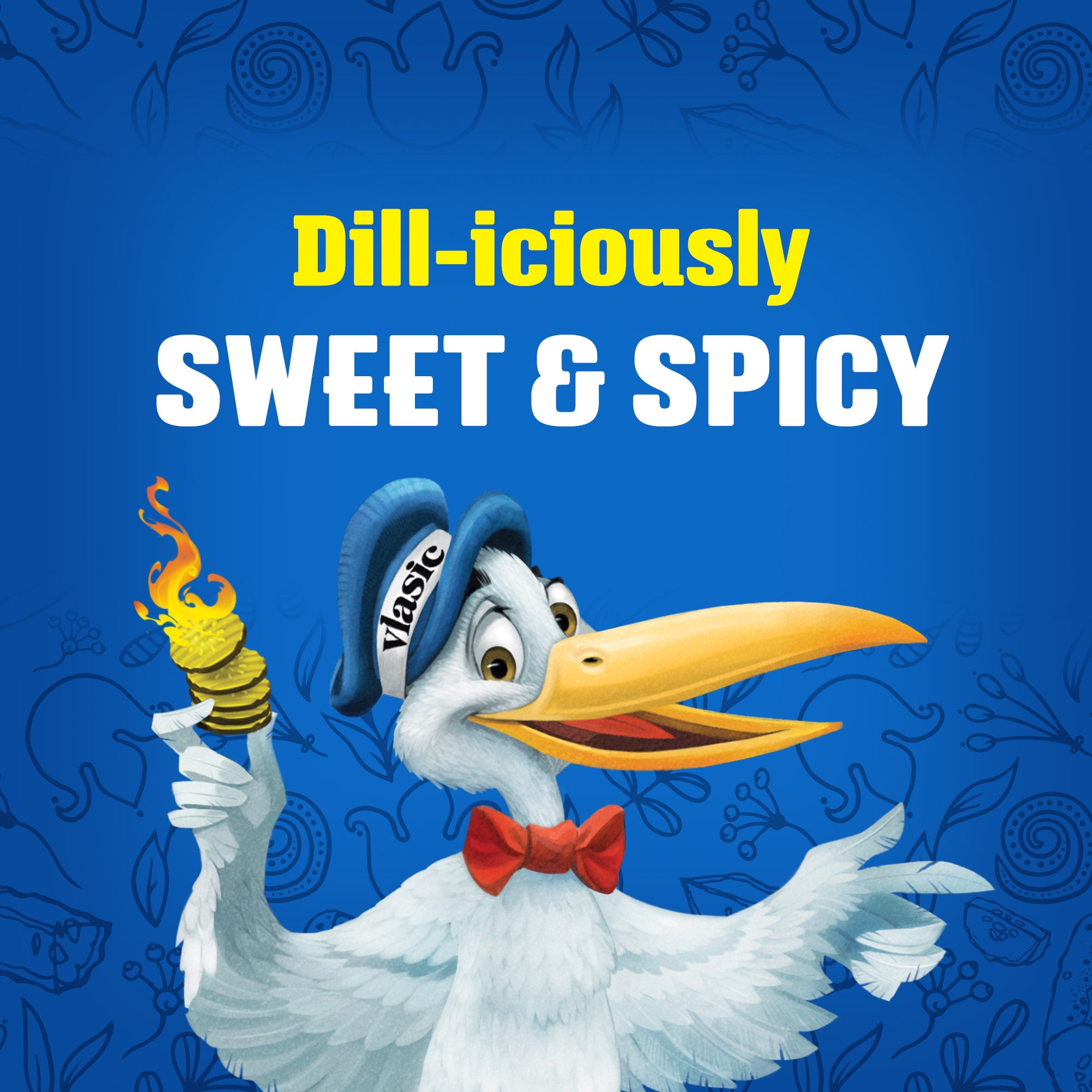 (3 pack) Vlasic Sweet Heat Medium Spice Pickle Chips, 24 fl. oz.
