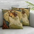thumbnail image 3 of JEUXUS  Alphonse Mucha Princess Throw Pillow Cover Case Funny Hyacinth Decorative Pillowcase Cushion for Couch Sofa Bedroom Livingroom Kitchen and Car, 3 of 5