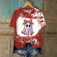 thumbnail image 2 of Womens Halloween Shirts Cute Ghost Shirt Fall Tshirt Fashion Lover Graphic Tees casual Short Sleeve Tops, 2 of 6