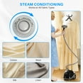 thumbnail image 4 of Beddle Steamer for Clothes with Stand,1500W Powerful Garment Steamer with Roll Wheels, 1.7 L Water Tank,Auto Shut-off, 4 of 8