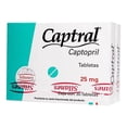 thumbnail image 2 of Captral Captopril 25 mg tabletas 30 2 cajas, 2 of 4