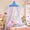 Single Layer- Blue, variant on Rainbow Bed Canopy for Girls Dreamy Mosquito Net for Bed Round Dome Princess Bed Canopy Girl Room Play Tent Kids Canopy Bed Netting Curtains (Single Layer- Blue)