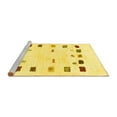 thumbnail image 2 of Ahgly Company Machine Washable Indoor Square Solid Yellow Modern Area Rugs, 3' Square, 2 of 4