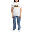thumbnail image 4 of CafePress - Nmtl Where U Gonna Sit? Women's Light Pajamas - Women's Short Sleeve Print T-Shirt and Pants Light Cotton Pajama Set, 4 of 7