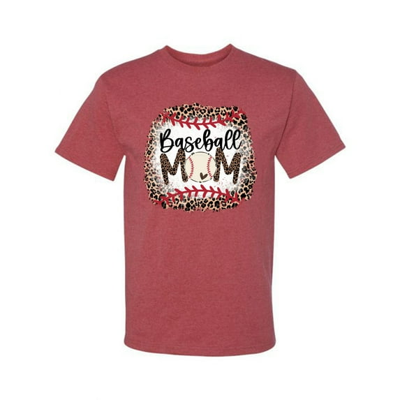 Baseball Mom Jaguar Print Sports Men's Graphic T-Shirt, Vintage Heather Red, 5X-Large