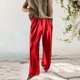 thumbnail image 1 of WILLBEST Pantalones Casuales de Mujer, Cintura Alta, Corte Holgado, Cómodos, Pierna Recta y Suelta, Ideales para Todas Las Estaciones, Atuendo Elegante para Uso Diario. Extra Grande, 1 of 5