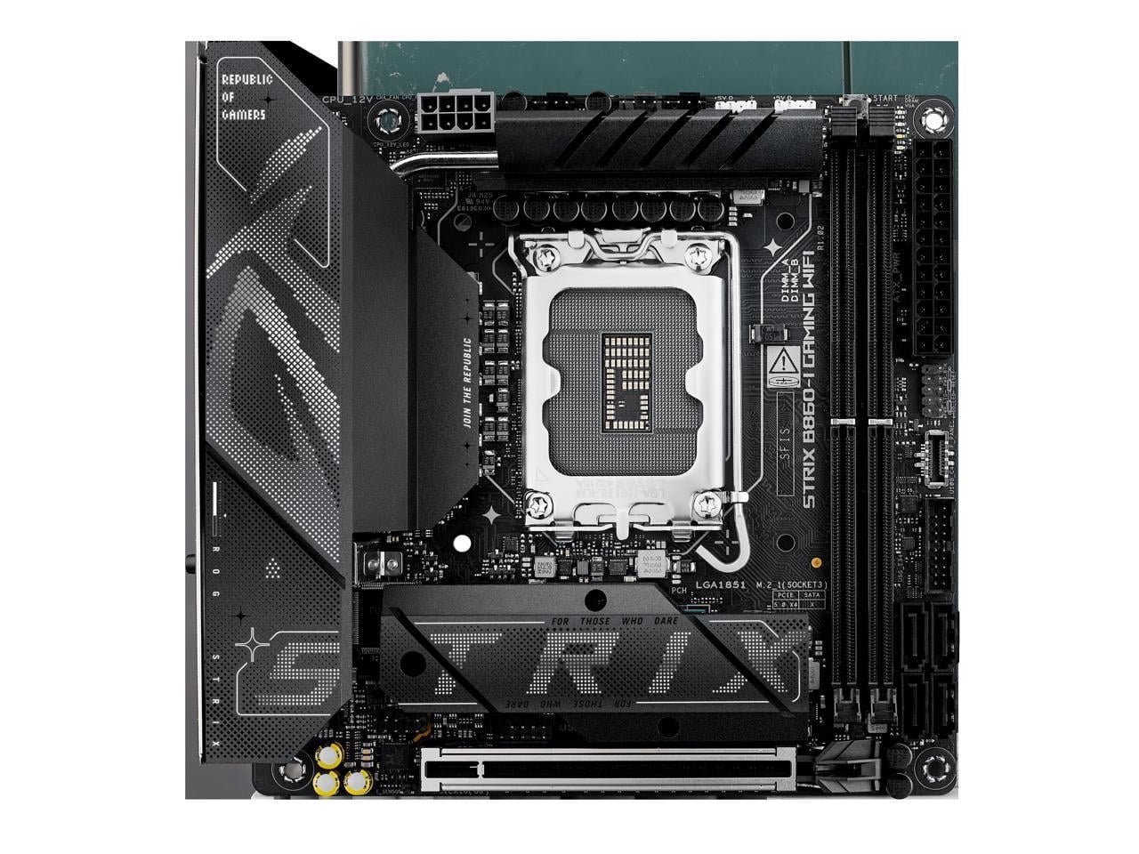 Asus ROG Strix B860-I GAMING WIFI Gaming Desktop Motherboard - Intel B860 Chipset - Socket LGA-1851 - Mini ITX (rogstrixb860-igamingwifi)