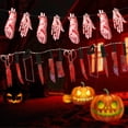thumbnail image 4 of Banner colgante Irfora 10FT Happy Halloween Bloody Banner Scary Hanging Banner Halloween Bloody Garland Banner para decoraciones de fiesta de Halloween Zombie Party Supplies, 4 of 7