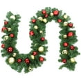 thumbnail image 2 of Artificial Christmas Garland with Balls,Red Berries and Pinecones,Holiday Garland for Fireplace,Stairs,Door Decor,Indoor Outdoor Christmas Decorations with Glitter Balls for Festive Home Celebration, 2 of 6