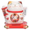 thumbnail image 1 of Table Ornament,Ceramic Wealth Welcoming Cat Waving Cat Fortune Cat Decor Ultimate Comfort, 1 of 8