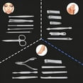 thumbnail image 4 of Simyoung Manicure Pedicure Tool Kit, Nail Clippers Kit,19pcs Manicure Pedicure Nail Clippers Set Stainless Steel Acne Removal Tool Kit Blue, 4 of 6