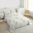 thumbnail image 3 of jejeloiu Retro Rustic Flower Full Size Comforter Sets,Vintage Floral Bedding Comforter Set,Green Gray Bedding Sets For Adult,Breathable Home Decor Reversible,3 Pieces, 3 of 8