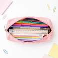 thumbnail image 6 of Lksixu Corduroy Pencil Pouch, Large Capacity Solid Color Pencil Case with Zipper, Aesthetic Stationery Organizer, Lightweight & Spacious Pencil Bag, Portable Travel Cosmetic Makeup Bag, 6 of 7