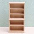 thumbnail image 2 of Mini Furniture Wood Bookshelf Simulation Model Toy Miniature House Decoration Ornament, 2 of 8