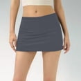 thumbnail image 2 of XIAONU Womens Bodycon Mini Skirt Stretchy Slim-Fit Sexy Skirts Soft Cozy Outdoor Workout Skirt, 2 of 4