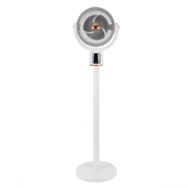 Floor Fan, 12 Speed Oscillating Standing Fan USB Rechargeable Dual Use 12h Timer for Home for Dorm