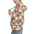 thumbnail image 2 of Wukai Santa Claus bells Print Womens Hoodies Fleece Sweatshirts Long Sleeve Sweaters Pullover Fall Outfits Winter Clothes-XX-Large, 2 of 7