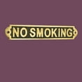 thumbnail image 3 of Renovators Supply Brass "NO SMOKING" Business Warning Wall Sign Polished Brass Plate, 3 of 3