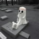 thumbnail image 2 of Halloween resin little ghost walking dog ornaments Large, 2 of 5