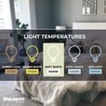 thumbnail image 7 of Bulbrite 861634 LED Filament 7 W Dimmable A15 Light Bulb with Clear Glass Finish & Medium E26 Base - 3000K Soft White Light, 800 Lumens, Pack of 4, 7 of 7