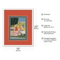 thumbnail image 2 of Lord Krishna - Gopis with Holy Cows - 19th Century Indian Miniature Painting - Vintage Religious Art c.1800s - Fine Art Matte Paper Print (Unframed) 16x20in, 2 of 4