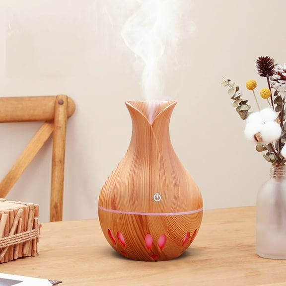 Tkrady Humidifier for Home Office New Portable Air Aroma Essential Oil Diffuser LED Aroma Aromatherapy Humidifier