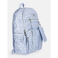 thumbnail image 3 of MNYC Women's Double Pocket Dome Backpack Blue Floral, 3 of 5
