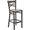 Natural Wood Seat/Black Metal Frame, variant on Flash Furniture HERCULES Series Black ''X'' Back Metal Restaurant Barstool - Mahogany Wood Seat