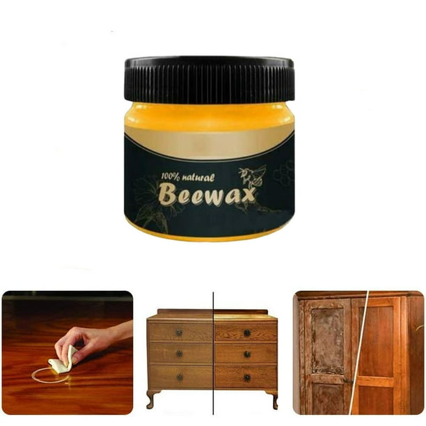 Wood Seasoning Beewax for Furniture to Beautify and Protect, Natural