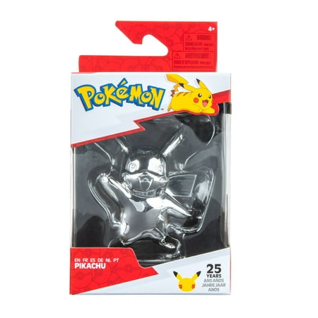 Jazwares - Pokemon Select Battle Figure - Silver Pikachu