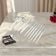 thumbnail image 4 of Conjunto de brochas de maquillaje conveniente de 10 piezas para viajes de negocios, fibra artificial blanca, lana, plástico, 4 of 5