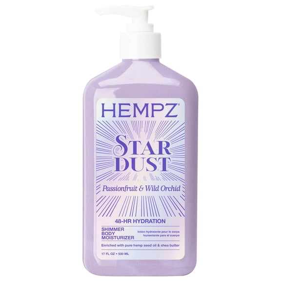 Hempz Star Dust Shimmer Body Moisturizing Lotion with Fruit &  Orchid Scent,  17 fl oz.