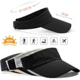 thumbnail image 3 of Visera para mujer, hombre, visera anti-UV, gorra deportiva de secado rápido, gorras con visera ultraligeras para golf, tenis, ciclismo, visera para el sol, diadema para correr, gorra de béisbol, sombr, 3 of 5