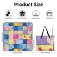 thumbnail image 2 of Bohemian Color Outdoor Picnic Blanket, Foldable Waterproof Beach Mat, Portable Beach Blanket for Beach Camping, Hiking, Family Concerts, 2 of 7