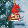 thumbnail image 4 of Navidad Muñeco De Gnomo De Madera Colgante Invierno Navidad Fiesta Temática País Granja Decoración Para Árbol De Navidad Puerta Ventana Kearding HA040067-02, 4 of 6