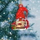 thumbnail image 4 of Navidad Muñeco De Gnomo De Madera Colgante Invierno Navidad Fiesta Temática País Granja Decoración Para Árbol De Navidad Puerta Ventana Scienceny HA040067-02, 4 of 6