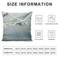 thumbnail image 5 of Orinice Snowy Owl Graphic Decorative Cushion Throw Pillow Cover for Home Couch Living Room Bed Sofa High-Quality Winter Pillow Covers 1PC 18x18in, 5 of 5