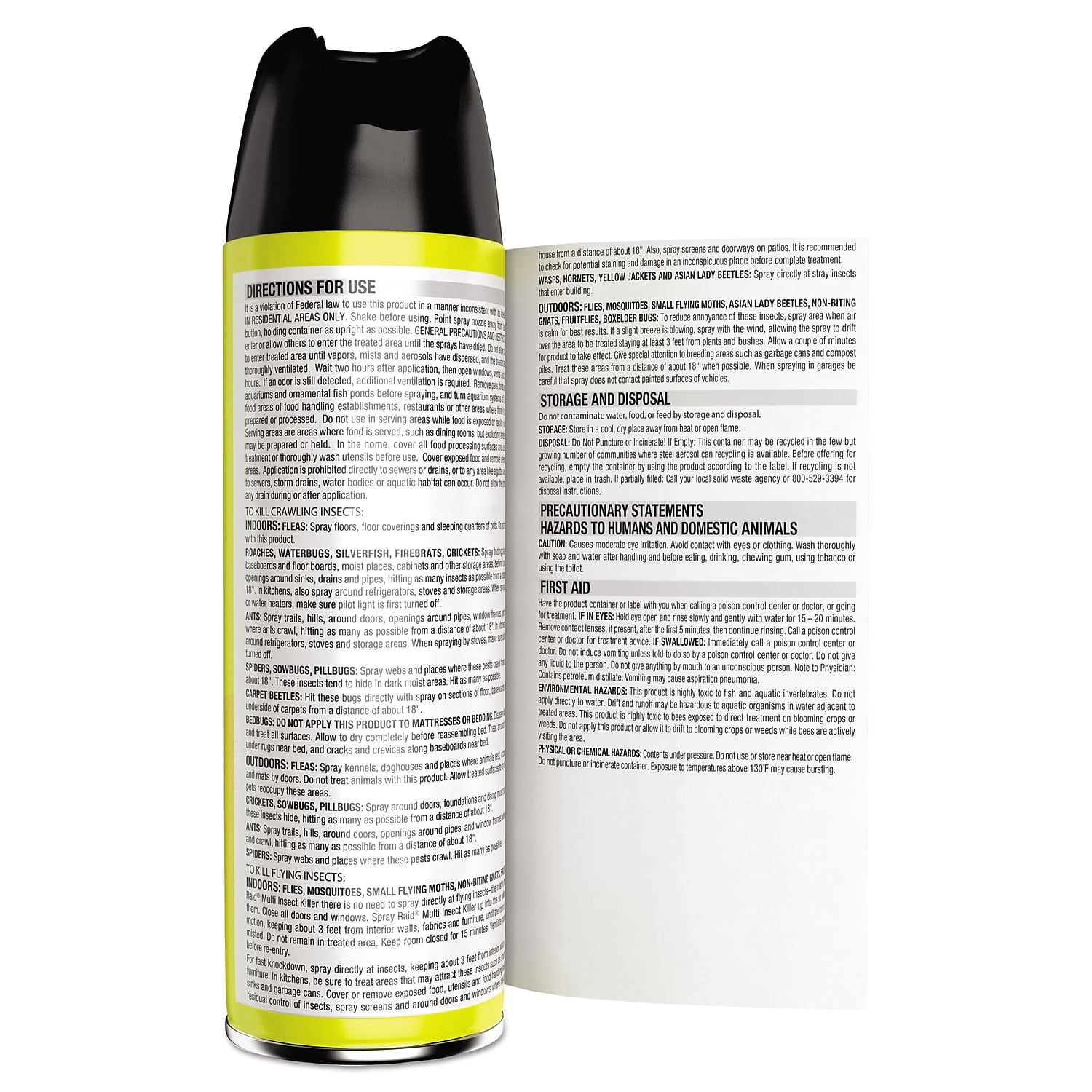Raid Multi Insect Killer 15 oz Aerosol Can 12/Carton (SJN300819)