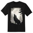 thumbnail image 2 of Plus Size Shirt for Women Black Tops for Women Short Sleeves Shirt for Women Wolf T Shirt Crewneck Shirt for Women XS, 2 of 5