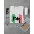 thumbnail image 3 of National Italian Flag Italy T-Shirt Men -Image by Shutterstock, Male Small, 3 of 4