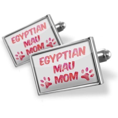 Cufflinks Dog & Cat Mom Egyptian Mau - NEONBLOND